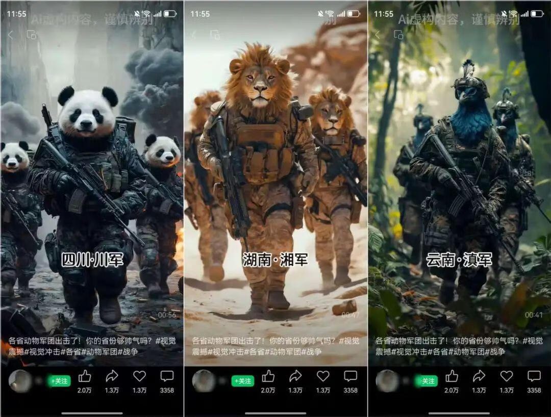 图片[1]-流量爆炸的AI动物军团视频，只需4步，教你打造视界盛宴！-海豚项目网