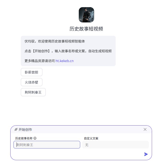 图片[2]-教你搭建一个历史故事短视频智能体，3分钟一条生成视频，自用引流都不错~-海豚项目网