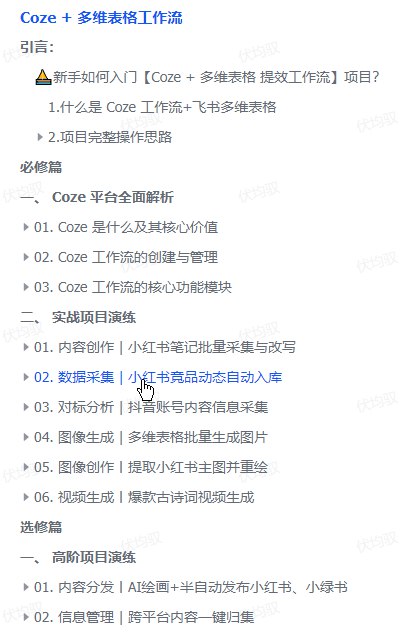 图片[1]-Coze+多维表格工作流 用AI连接你的表格，实现自动化提效-海豚项目网