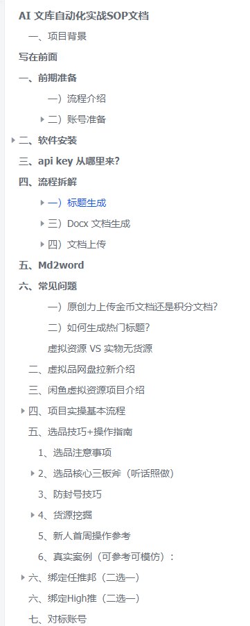 图片[2]-AI 文库自动化项目 小白友好SOP-海豚项目网