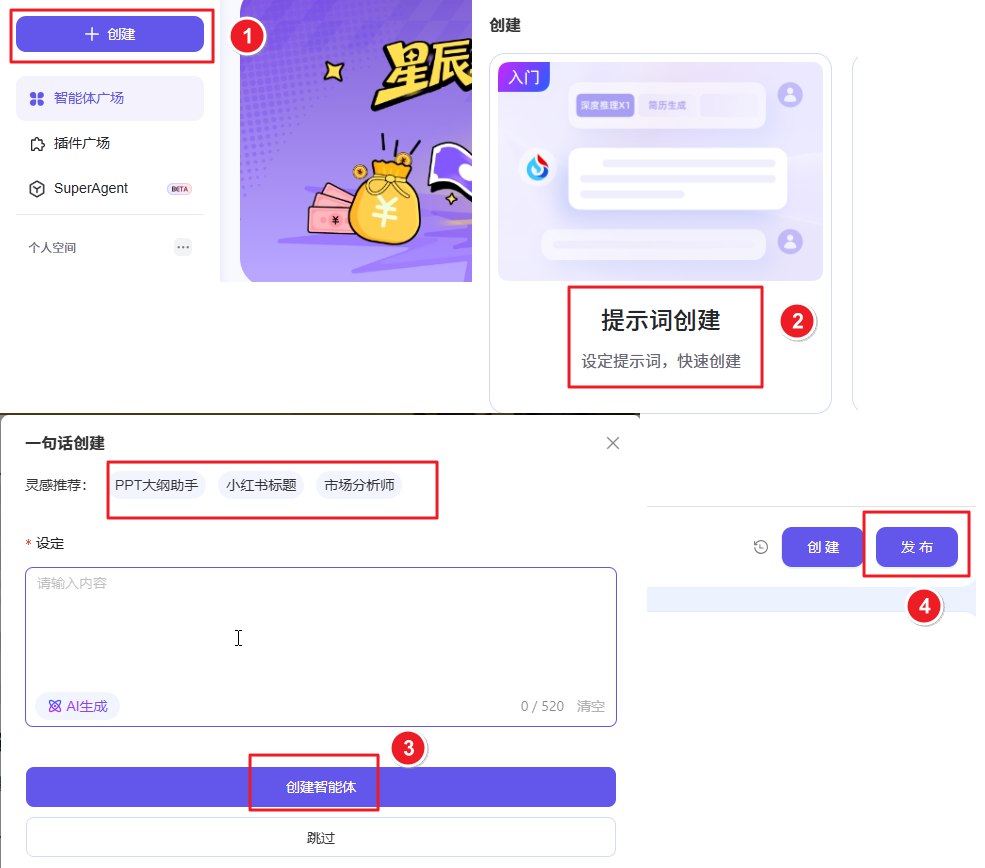图片[1]-简单创建发布智能体，领5元现金奖励，邀请他人注册最高可领300元-海豚项目网